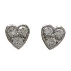  серьги Pt900( платина ) бриллиант 0.410/0.410ct Heart б/у произведена отделка бесплатная доставка ломбард лот 
