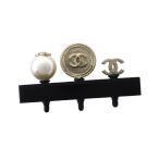 CHANEL Chanel разъём джек здесь Mark поддельный жемчуг коробка * сумка для хранения имеется не использовался повреждение есть ломбард лот 