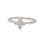 MIKIMOTO Mikimoto кольцо кольцо K18WG( белое золото ) бриллиант 0.21ct [ полный размер ]9 номер с коробкой б/у бесплатная доставка ломбард лот 