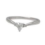 Samantha Tiarasa man sa Tiara кольцо кольцо K18WG( белое золото ) бриллиант 0.02/0.19ct [ полный размер ]9 номер б/у бесплатная доставка ломбард лот 