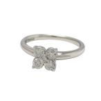  кольцо кольцо Pt900( платина ) бриллиант 0.33ct [ полный размер ]6 номер цветок цветок б/у произведена отделка бесплатная доставка ломбард лот 