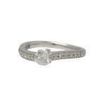Samantha Tiarasa man sa Tiara кольцо кольцо Pt950( платина ) бриллиант 0.323/0.10ct [ полный размер ]9 номер б/у бесплатная доставка ломбард лот 