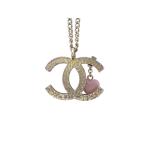 CHANEL Chanel колье GP здесь Mark Heart с коробкой б/у бесплатная доставка ломбард лот 