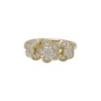  кольцо кольцо K18( Gold ) бриллиант 0.331/0.943ct [ полный размер ]11 номер цветок б/у бесплатная доставка ломбард лот 