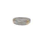  кольцо кольцо P/K Pt900/K18( платина / Gold ) бриллиант 0.23/0.18ct [ полный размер ]14 номер б/у произведена отделка бесплатная доставка ломбард лот 