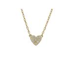 AHKAHa- Carhartt pave колье VC0104010100 K18YG( желтое золото ) diamond 0.05ct длина [ полный размер ]38.2/40.2cm б/у произведена отделка бесплатная доставка ломбард лот 