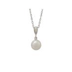 MIKIMOTO Mikimoto колье K18WG( белое золото ) жемчуг цепь длина [ полный размер ]40cm б/у бесплатная доставка ломбард лот 