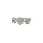  кольцо кольцо K18WG( белое золото ) бриллиант 0.85ct [ полный размер ]10 номер цветок цветок б/у бесплатная доставка ломбард лот 