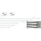 単管パイプ 2.0m 先メッキ ピン無 φ48.6 厚2.4mm 2m 足場パイプ 送料別途 足場 ※法人様限定発送品