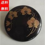 日本製　ブローチ 木製　　胡蝶蘭  ペンダント　漆塗  送料無料