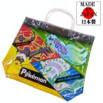 プールバッグ ポケットモンスター ビニール 角型 ポケモン キャラクター ビーチバッグ 子供 水着入れ BPK5-1250 マルヨシ 日本製 ブラック
