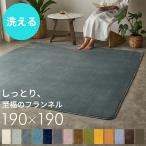 ショッピングホットカーペット ホット カーペット カバー 洗える ラグ マット フィブレ 約 190×190cm ウォッシャブル 洗濯 床暖房 対応 可 滑り止め 付 おしゃれ 北欧 アジアン HC800-190x190