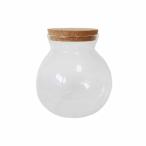 ガラス　花瓶　ボウル　アクアリウム　テラリウム　苔容器 コルク蓋付き　直径13cm　bf-13　製品寸法：13x13x13cm（高さ13cm）