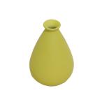 PRANTZ　プランズ　花瓶　フラワーベース　鉢植え　一輪挿し　陶器　シンプル　カラー：イエロー　製品サイズ：直径約9cm　高さ約14cm　口径約1.5cm