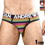 AndrewChristian オルモストネイキッド メッシュ ストライプ 縞 タグレス ビキニブリーフ ホワイトデー