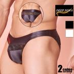 ビキニ メンズ DEEP NOVA/ディープノバ バックオープン 部分レース 薄手 通気性 フルバック 部分透け パンツ 男性下着 フルバック