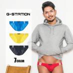 メンズビキニ ブリーフ G-station/ジーステーション 極薄水着系生地シリーズ スポーティサイドライン フルバック メンズビキニ メンズ 男性