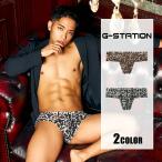 【HIP FIT!!×ラメ輝く】G-Station/ジーステーション メンズボクサーパンツ ショート丈 ヒョウ柄 レオパード アニマル柄 立体縫製