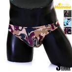  мужской T-back [La-PommeHomme/la Poe m* Homme ]SLKS ткань природа . глянец чувство выдающийся эластичность современный . мрамор камуфляж сделано в Японии 