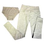 レディース ヨガパンツ ペチパンツ付属 2点 日本サイズ9号相当 emmi yoga yofaday フラワーレギンス レディース BEG ベージュ