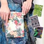 ポシェット スマホ ショルダー ミニバッグ ポーチ ！エスニック柄キャンバスサコッシュ 春夏 メール便OK