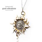 ネックレス シルバー925 メンズ レディース ペンダント チェーン付 プロビデンスの目 ホルスの目 バイカラー good vibrations グッドバイブレーション