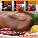 レンチン食品 レトルトハンバーグ 神戸開花亭 芳醇煮込みハンバーグ 3種類15個セット レトルト食品 レンチングルメ レンジ調理