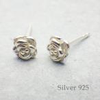 ピアス シルバー 925 レディース ローズ バラ 薔薇 花 アレルギー対応 アクセサリー プレゼント 40代 50代