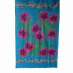  парео мульти- ткань салон nechi115X170 гибискус &pa-m leaf & плюмерия голубой [ почтовая доставка OK]190021