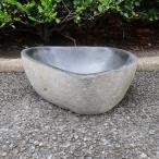  натуральный камень ...... рука горшок с водой Rebirth цветный L 44X36 Tsukuba . водяная лилия горшок me Dakar горшок река Ishikawa камень вода поддон цубо двор каменный материал [ Okinawa префектура * отдаленный остров рассылка не возможно ]250930