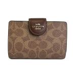COACH OUTLET コーチアウトレット 財布 レディース 折り財布 シグネチャー スナップ ウォレット CW786 IMXHE タン×ブラウン