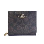 COACH OUTLET  コーチアウトレット 財布 レディース 折り財布 シグネチャー スナップ ウォレット  CW789 IMXAQ ウォルナット×ブラック【並行輸入品】