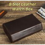 [ бесплатная доставка ] День отца рука кейс для часов натуральная кожа телячья кожа . старый кейс для часов 4шт.@ для прямоугольный часы кейс место хранения box кейс для коллекции перевозка удобный compact pre zen