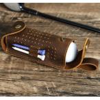  бесплатная доставка мяч для гольфа кейс натуральная кожа телячья кожа . старый мяч кейс 3шт.@ для мяч сумка место хранения box кейс для коллекции перевозка удобный compact подарок показывать 