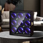  бесплатная доставка заводящее устройство самозаводящиеся часы вверх машина 9шт.@ тихий звук наручные часы часы заводящее устройство самозаводящиеся часы часы черный wine red USB DC подача тока часы высококлассный 