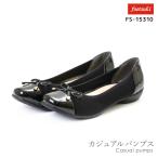 FOOTSUKI（フットスキ） リボンパンプス バレエシューズタイプ ローヒール 3Eサイズ相当 レディス レディース 21.5-25.0 FS-15310 アシックス商事