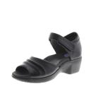 Lady worker(レディワーカー) オフィス サンダル レディース 黒 面ファスナータイプ ビジネス ナースサンダル S(22.0-22.5)-LL(24.5) LO-16780 アシックス商事