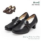 AcuraZ(アキュアーズ) レディース トラッドカジュアルシューズ ヒールアップローファー 2E相当 22.5-24.5 AO-10142