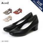 AcureZ(アキュアーズ) カジュアル パンプス スクエアトゥ レディース パーティー ミドルヒール 太ヒール カラー 3E相当 AO-10233