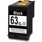 HP63XL 黒 増量版 ブラック Black ENVY 4520 Officejet 4650 5220 リサイクルインクカートリッジ F6U64AA