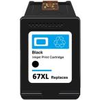 HP67 XL ブラック 互換 リサイクルインク 増量版 送料無料 HPプリンター用 ENVY 6020 ENVY Pro 6420