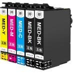 エプソン MUG-4CL + MUG-BK×1 お得な5個組 epson 互換インクカートリッジ マグカップ 残量表示OK プリンターインク EW-052A 452A