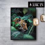 クリスタルアート ベンガル309 アートパネル 51x61cm ベンガル トラ かわいい おしゃれ キラキラ かっこいい ゴージャス アスクイン ASK IN