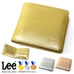 二つ折り財布 メンズ Lee リー メダ
