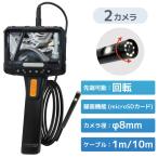 FIB-LCAM-2L360-1M - 5 дюймовый жидкокристаллический дисплей есть 1080P 2 линзы наконечник поворотный волокно scope камера 1m промышленность для эндоскоп 