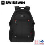 ショッピング通勤用 リュック メンズ 通学 通勤 swisswin 大容量 シンプル 黒 ビジネス リュックサック 大きめ 頑丈 バッグ 男子 女子 中学 高校 旅行 出張 スポーツ 防災  SW1871
