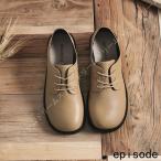 ショッピングレッドウイング 【特価】オックスフォード レディース 革靴 レザー 原宿風 通学 通勤 レースアップ パンプス シューズ 靴 おじ靴 ヒール 太ヒール 黒