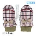 (.. пачка бесплатная доставка ) snow рукавица Kids baby ребенок девочка UZULAND обратная сторона боа теплый шнур есть перчатка 