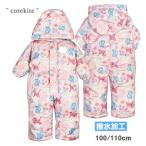 ( бесплатная доставка ) Jump костюм .. рисунок Kids ребенок девочка водоотталкивающая отделка с капюшоном . хлопок входить snow комбинированный 