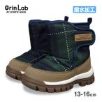 スノーブーツ キッズ ベビー Grin Lab 男の子 撥水 防寒 マジックテープ スノトレ